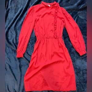 Vintage 925 collection red polyester dress